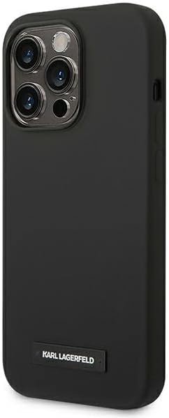 KARL LAGERFELD KLHMP14LSLMP1K Hülle für iPhone 14 Pro 6,1" hardcase Schwarz Sili
