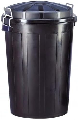 Denox 239C95 Mülleimer, 95 l, Schwarz