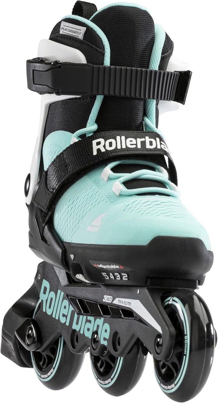 Rollerblade Unisex – Babys Microblade 3wd Inline-Skates 36.5-40.5 AcquaMarina/Bianco, 36.5-40.5 Acqu