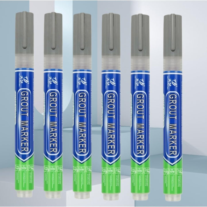 INF Fliesen Fugenstift 6er-Pack: Wasserdichter Fugenreparaturstift für Fliesenrestaurierung