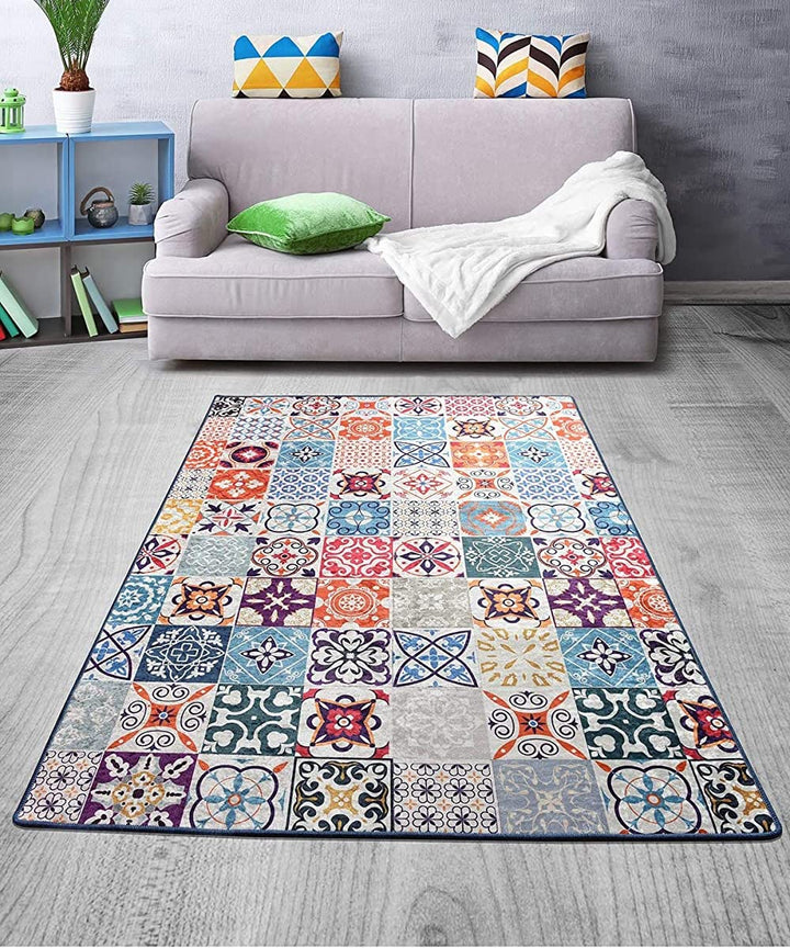 BOHORIA® Premium Boho-Teppich - Waschbarer Indoor & Outdoor Teppich für Wohnzimmer, Esszimmer, Küche