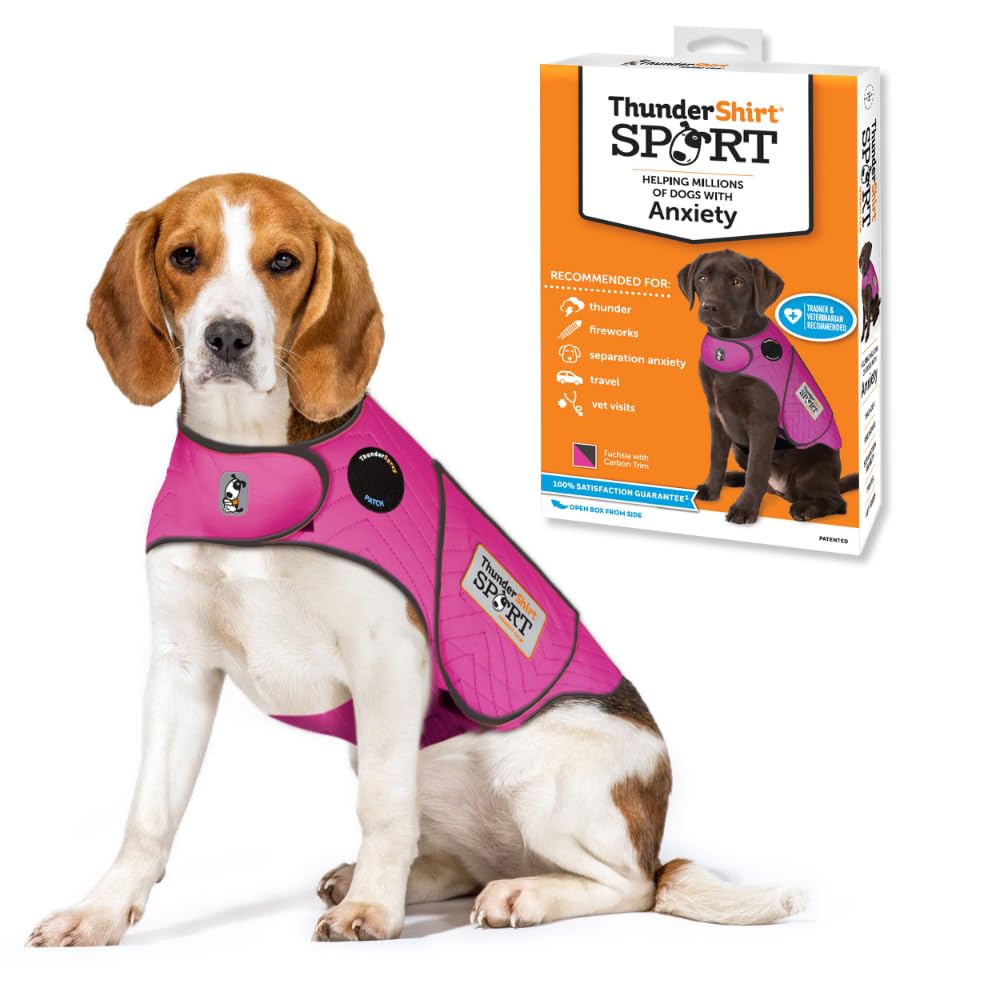 ThunderShirt Für Hunde, Fuchsia Sport – Hunde-Angstweste, Grösse M Fuchsia Medium, Fuchsia Medium