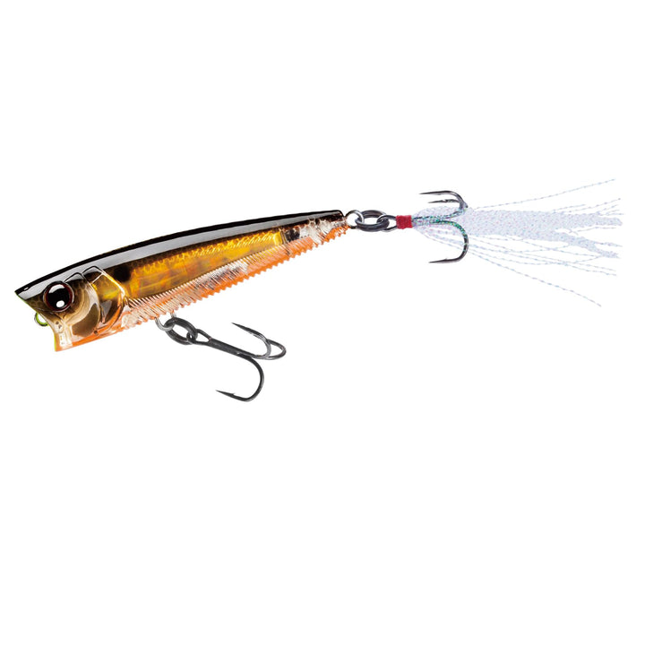Yo-Zuri Schwimmender 3DB Popper 3-Inch Prism Gold Schwarz, 3-Inch Prism Gold Schwarz