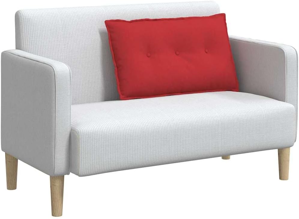 vidaXL Rückenkissen Rot 80 x 19 x 50 cm Stoff, Wohnzimmer, rechteckig, modern, abnehmbare Bezüge, Un