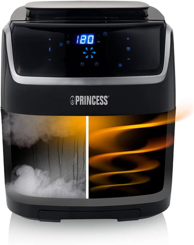 Princess Dampf-Heissluftfritteuse – 2-in-1 Dampfgarer & Airfryer – 62,2% weniger Energieverbrauch –