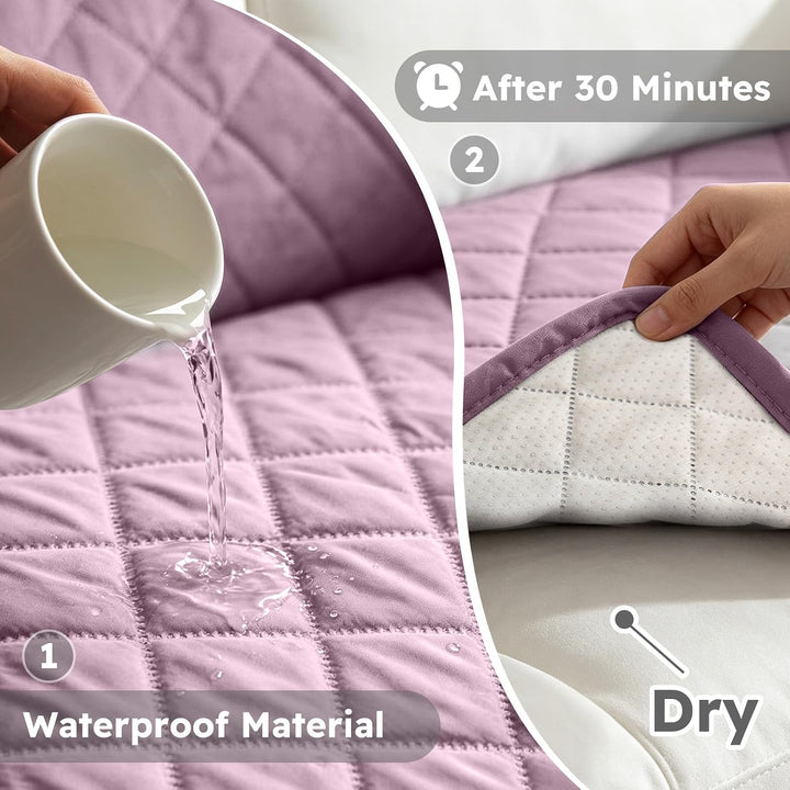 PETCUTE Sofabezug Sofaüberwurf Anti-Rutsch Sofa schonbezug wasserdichtes Sofabezüge Quilted Sofabezü