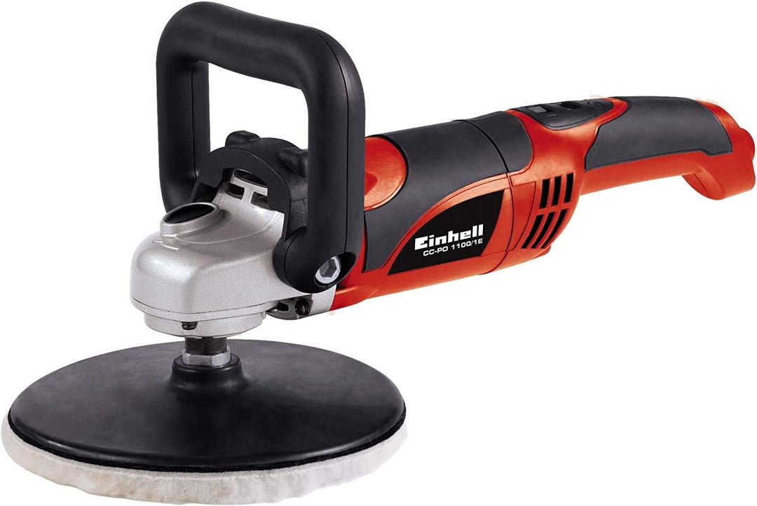 Einhell 2093264 Winkelpolierer CC-PO 1100/1 E (1.100 W, 1.000-3.500 min-1 Drehzahl, 180mm Scheiben-ø