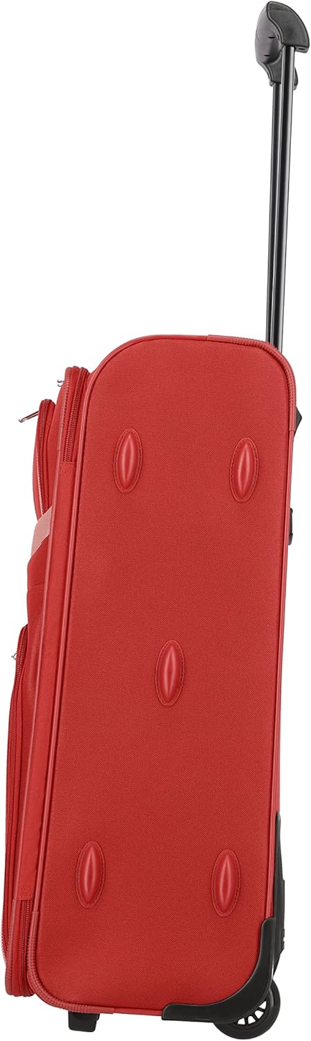 Travelite paklite 2-Rad Koffer Grösse M, Gepäck Serie ORLANDO: Klassischer Weichgepäck Trolley im ze