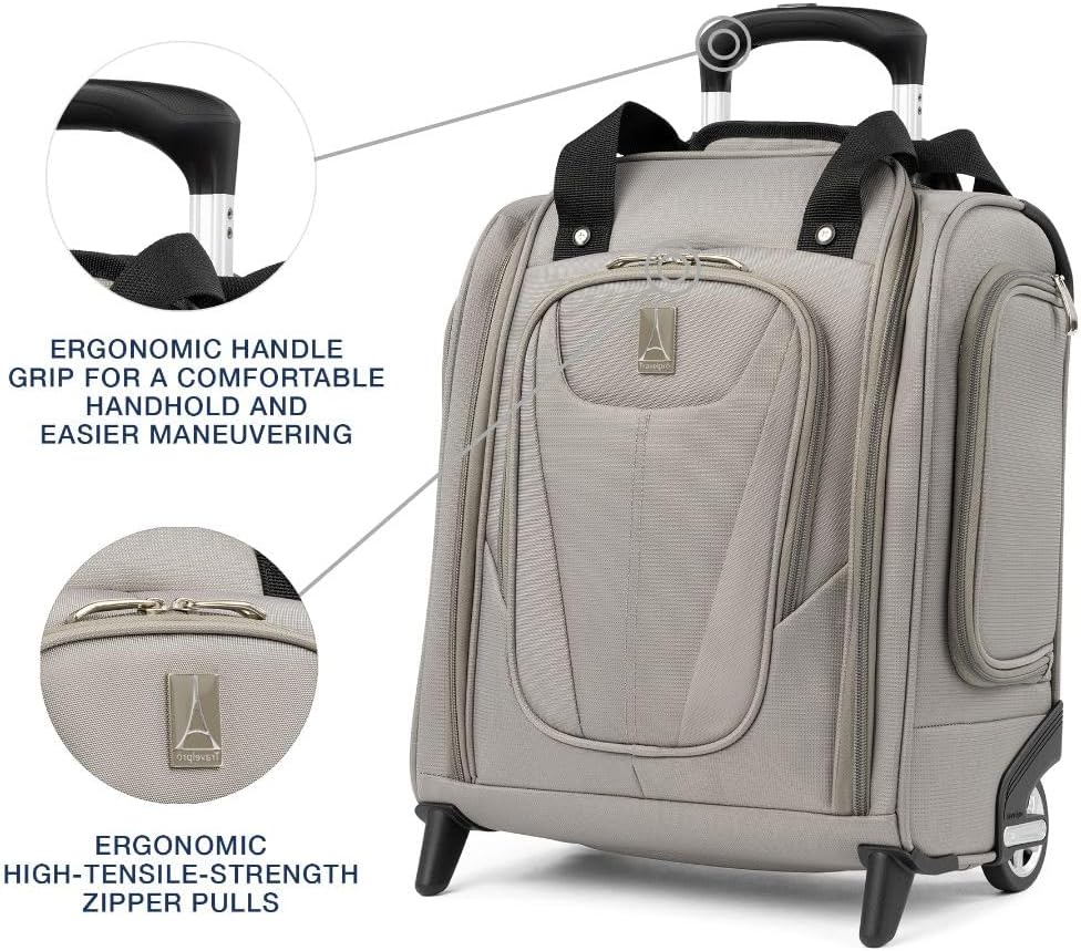 Travelpro Luggage Maxlite 5 Rolling Untersitztasche Kompakte Handgepäcktasche, champagnerfarben, 15-