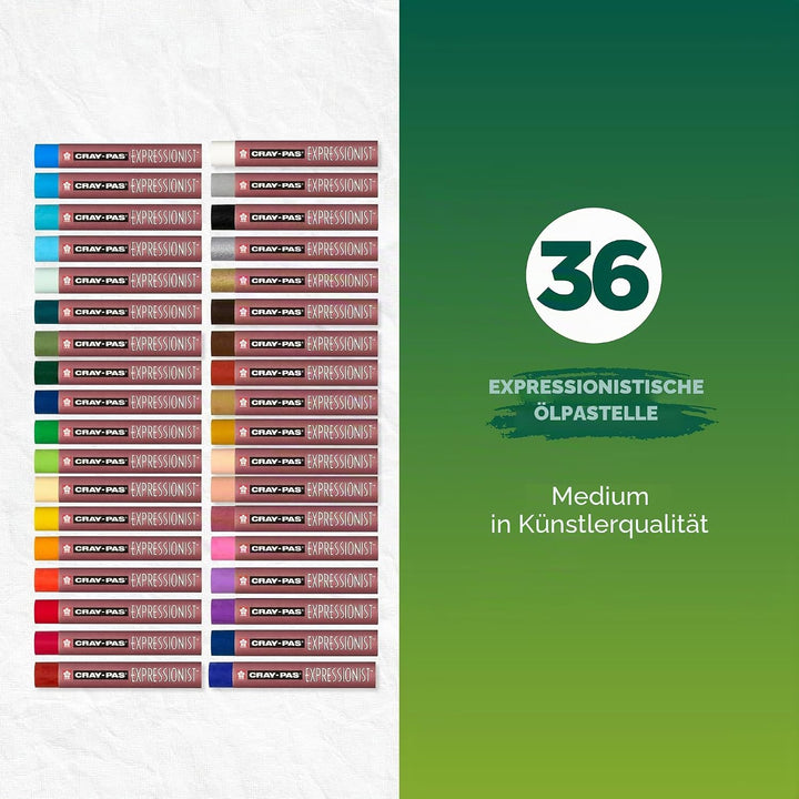 Cray nicht Expressionist 36 Stück Pastellkreide, Öl Farben sortiert
