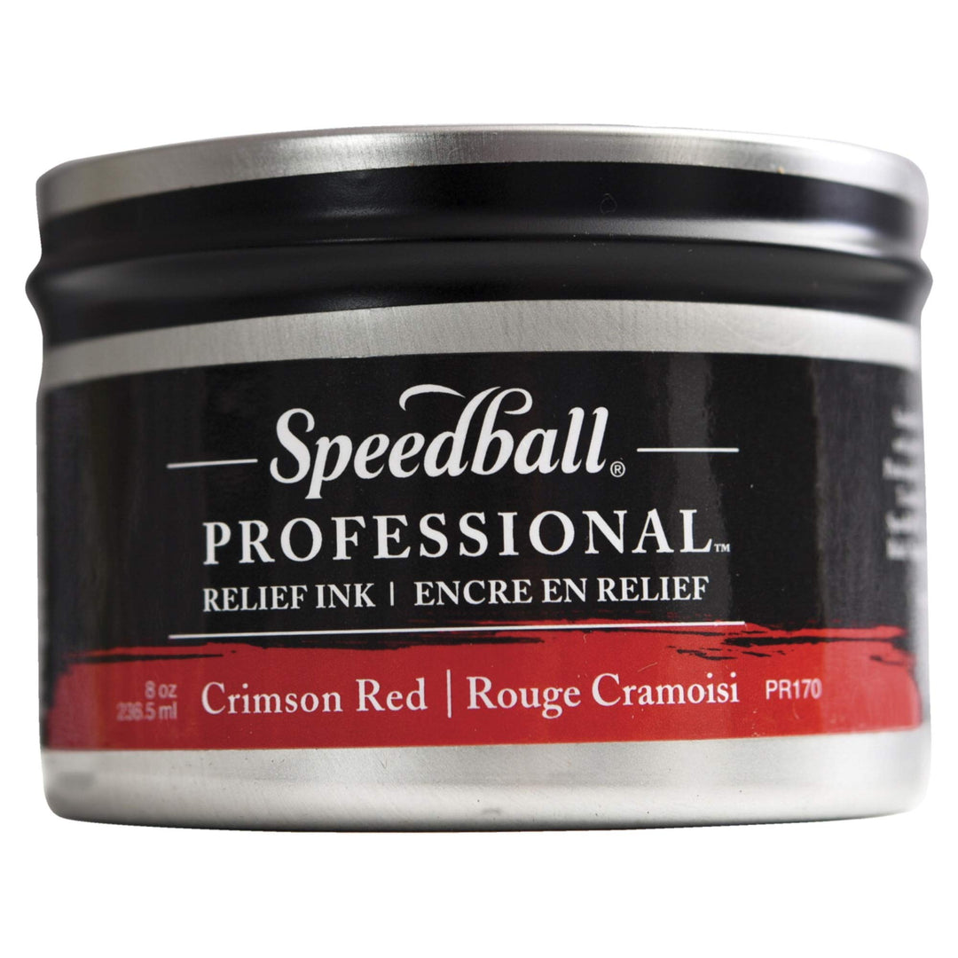 Speedball Professionelle Relief-Tinte, karminrot, 250 ml