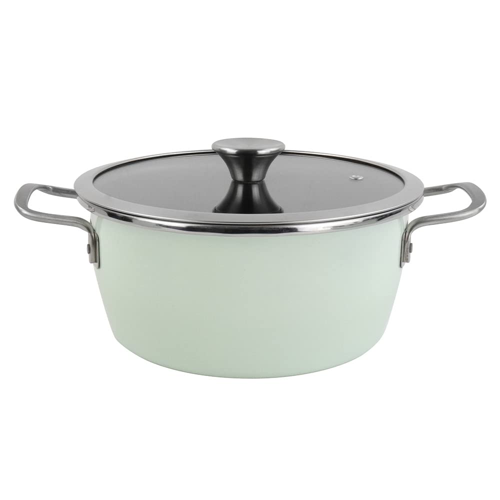 Magefesa Nordic Kochtopf 24 cm mit zweischichtiger Antihaftbeschichtung, verstärkt mit Emaille ausse