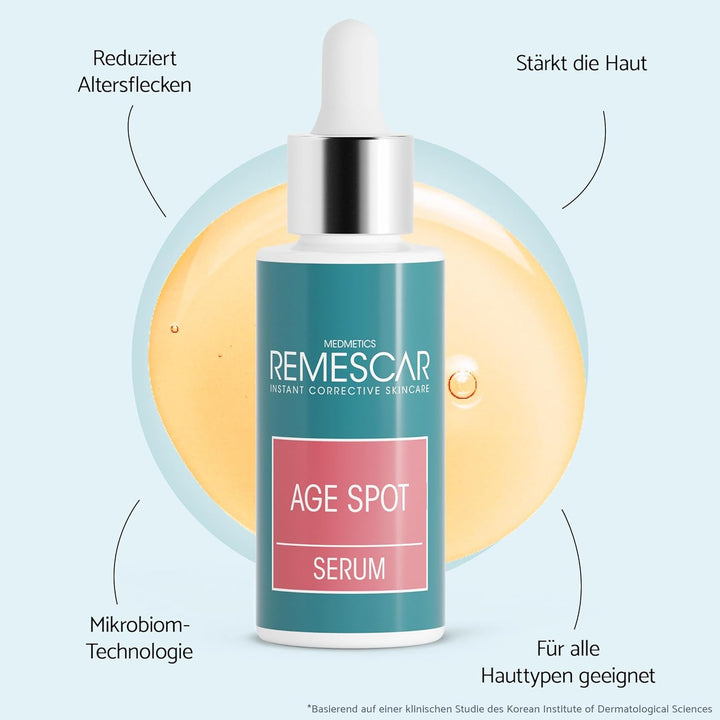 Remescar Serum gegen Altersflecken 30ml - Age Spot Serum - Klinisch bewiesener Altersfleckentferner