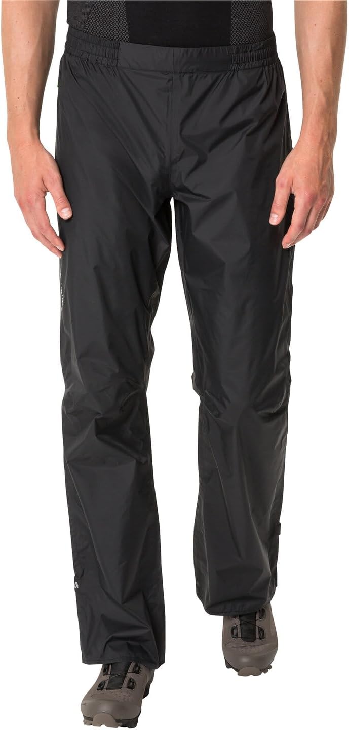 VAUDE Herren Men's Drop Pants Ii Regenhose L Black Uni, L Black Uni
