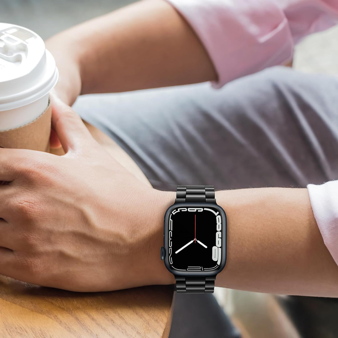 Tasikar Armband Kompatibel mit Apple Watch Armband 41mm 40mm 38mm Prämie Edelstahl Metall Ersatz Arm