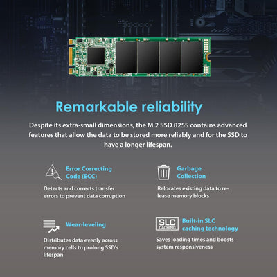 Transcend 2TB SATA III 6Gb/s MTS825S 80mm M.2 SSD (TS2TMTS825S)