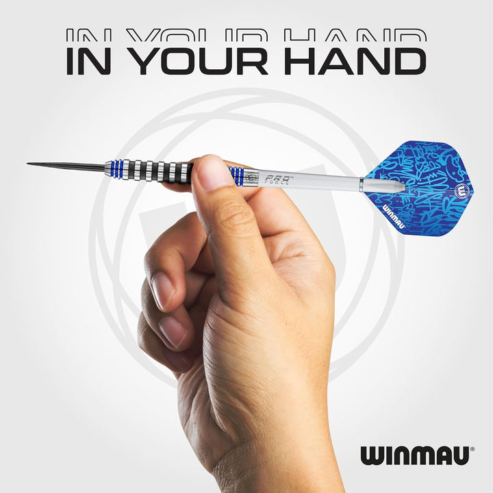 WINMAU Advance 500 Series Dartpfeile mit dartflüge und Dart stiele 22G Blau, 22G Blau