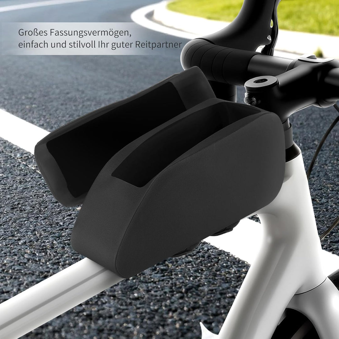 Rahmentasche Fahrradtasche mit Magnetverschluss - 1.9L Fahrrad Rahmentasche Wasserdicht Rohrtasche F