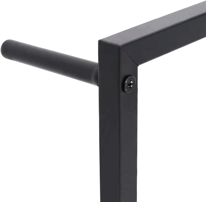 vidaXL Handtuchständer Schwarz 45x10x115 cm Stahl