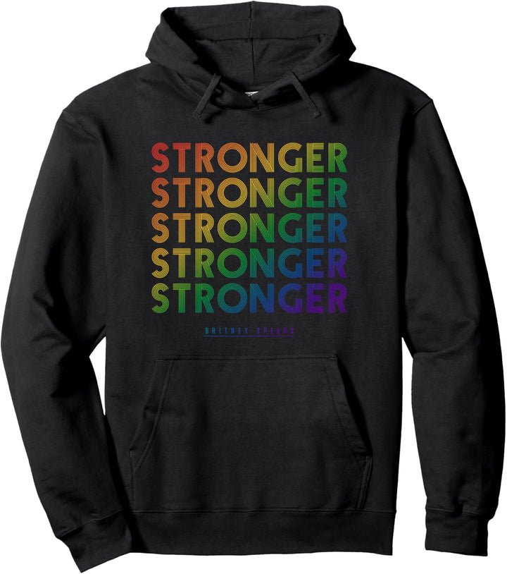 Britney Spears - Stronger (Regenbogen) Pullover Hoodie