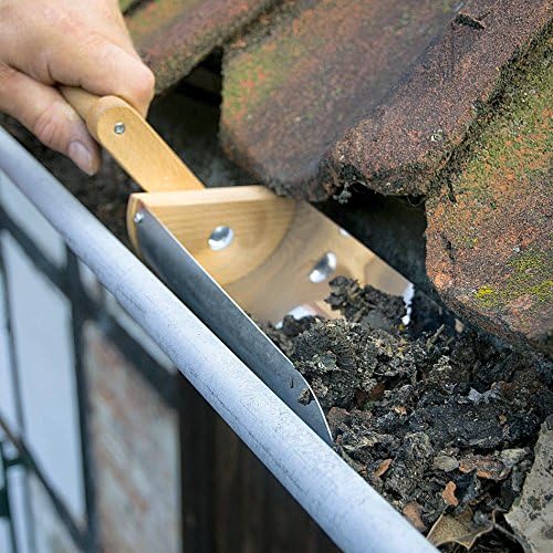 Dachrinnenschaufel Schaufel Edelstahl f. Dachrinnenreinigung verstellbarer Griff