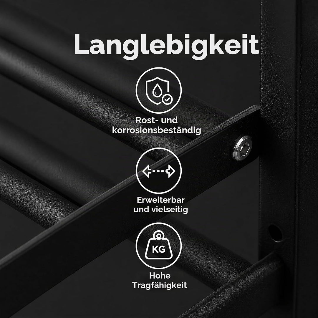 Schuhregal Wandmontage Schuh Regal Metall Ausziehbar 37-67cm Schuhhalter wand Schuhaufbewahrung Plat