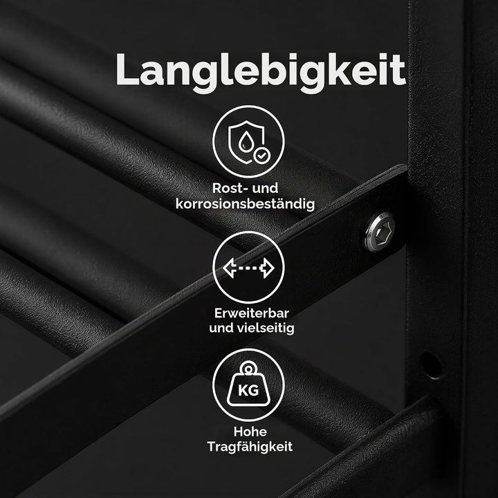Schuhregal Wandmontage Schuh Regal Metall Ausziehbar 37-67cm Schuhhalter wand Schuhaufbewahrung Plat