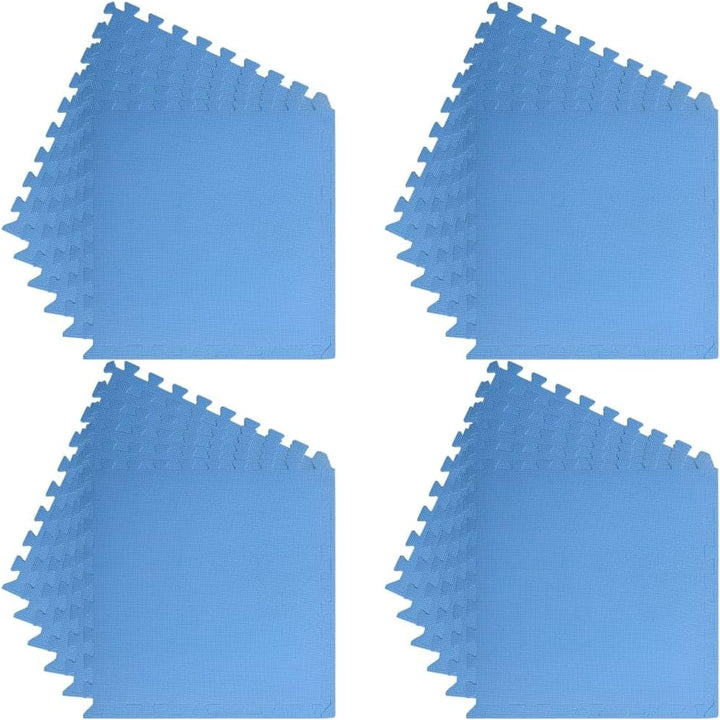 vidaXL 24x Bodenmatte 8,64 m² EVA-Schaum Blau Schutzmatten Puzzlematten Bodenschutzmatten Sportmatte