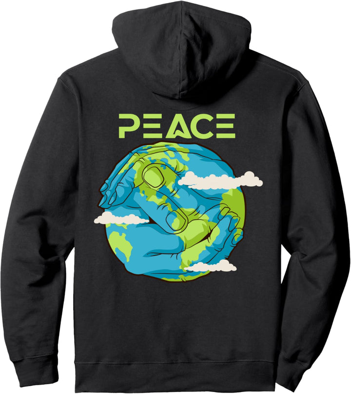 Peace Weltfrieden Pullover Hoodie