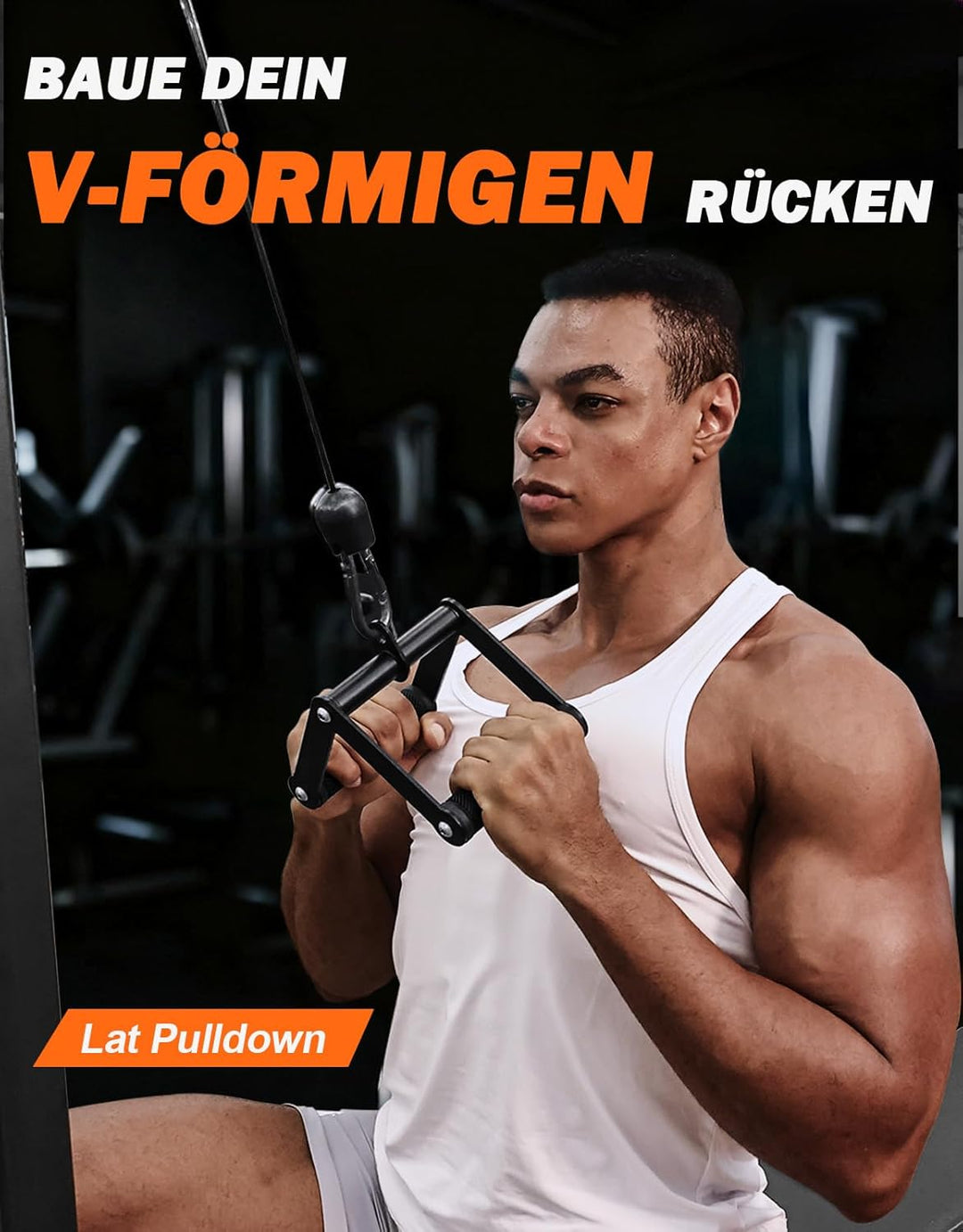 Fitarc Double D Reihe Griff, LAT Pull Down Griff, LAT Pulldown Anbauteile, Close Grip Kabel Befestig