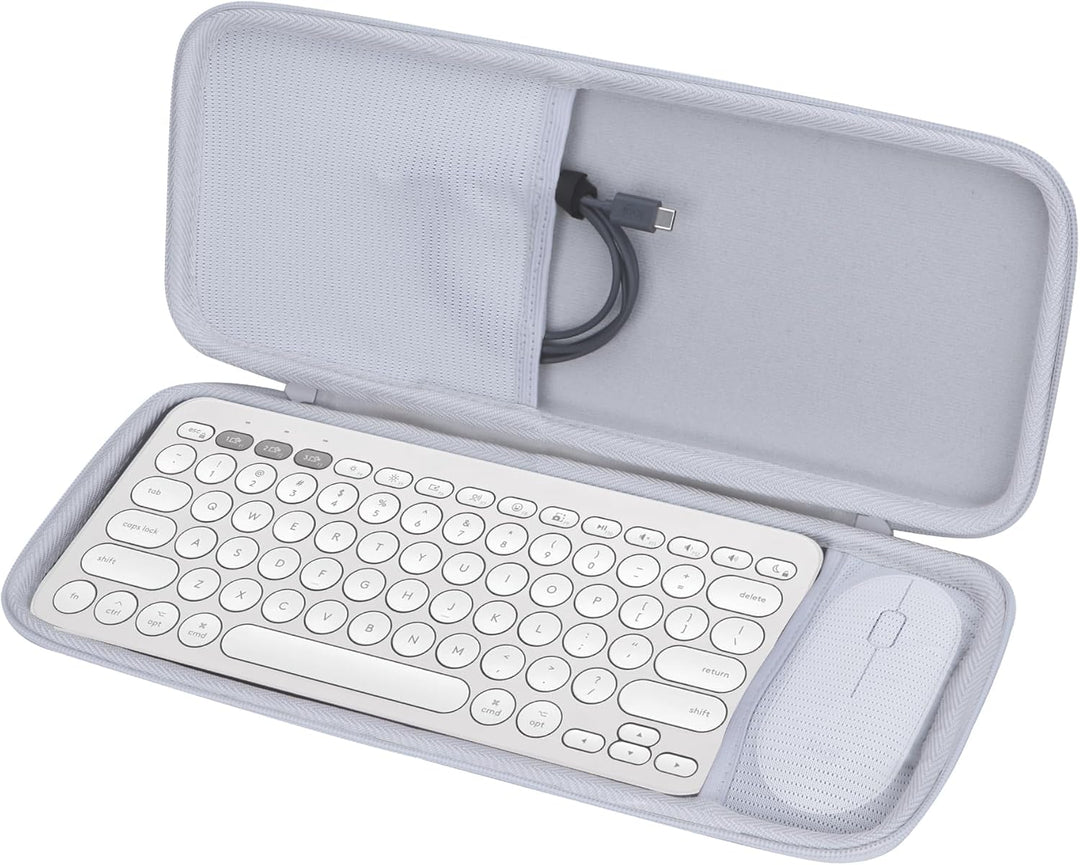 Hart Reise Schutz Hülle Etui Tasche für Logitech Pebble 2 Combo K380s K380 Tastatur und M350 Pebble