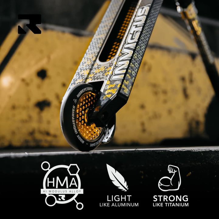 Root Industries Unisex – Erwachsene Invictus Signature Scooter Einheitsgrösse Black/Gold, Einheitsgr