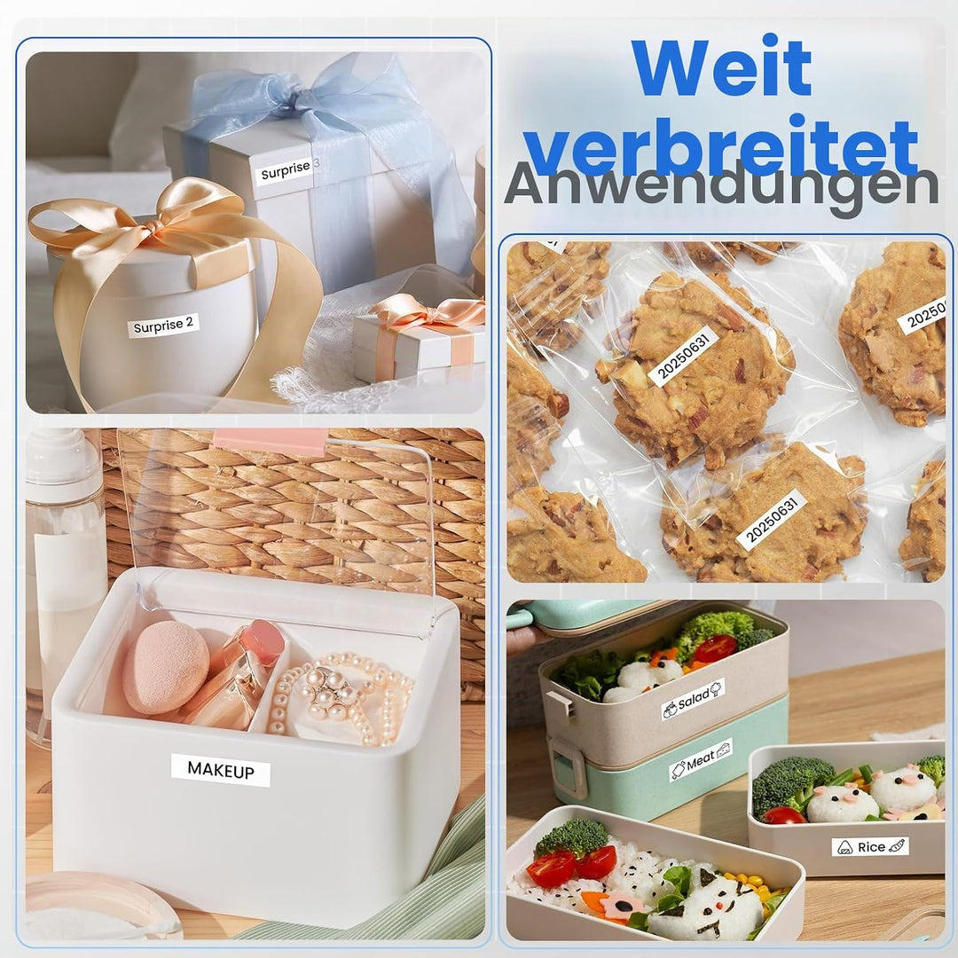 MarkField 6x TZe-231 Weiss H110 H107 Schriftband, Kompatibel mit Brother P-touch Bänder 12mm 0,47" S