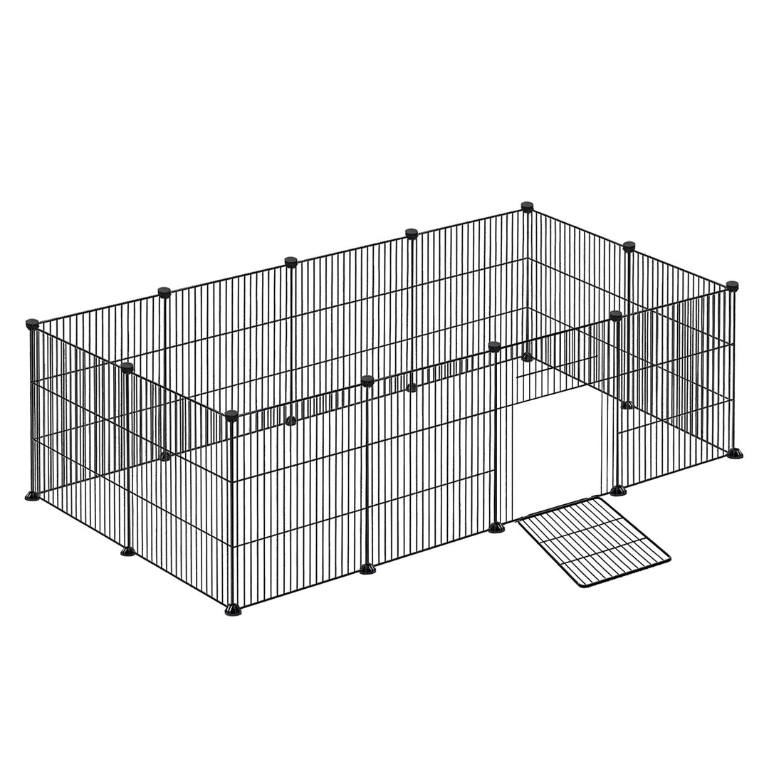 YRHome Freigehege Gittergehege für Kaninchen Hasen Meerschweinchen Käfig Gehege Kleintierkäfig inkl.