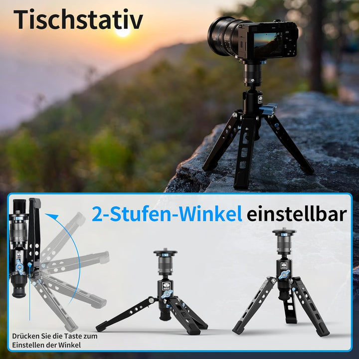 SIRUI SVM-145 Kamera-Einbeinstativ mit Füssen für Fotografie, 145 cm Kohlefaser-Kamera-Einbeinstativ