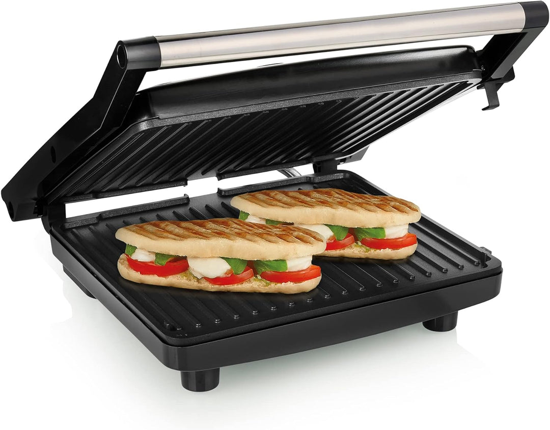 Tristar Kontaktgrill GR-2858 – Einstellbarer Thermostat – Extra grosse Backfläche 30 x 26 cm – 2000
