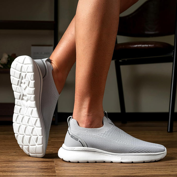 ODCKOI Sneaker Herren Ohne Schnuersenkel Slip-on Schuhe Mesh Atmungsaktiv Leicht Laufschuhe Sportsch