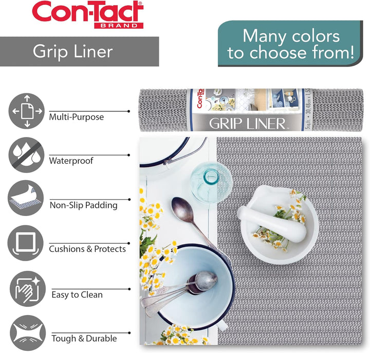 Con-Tact Brand, 50,8 cm x 1,5 m, weisser Con-Tact Nicht-klebender Einsatz für Regale und Schubladeng