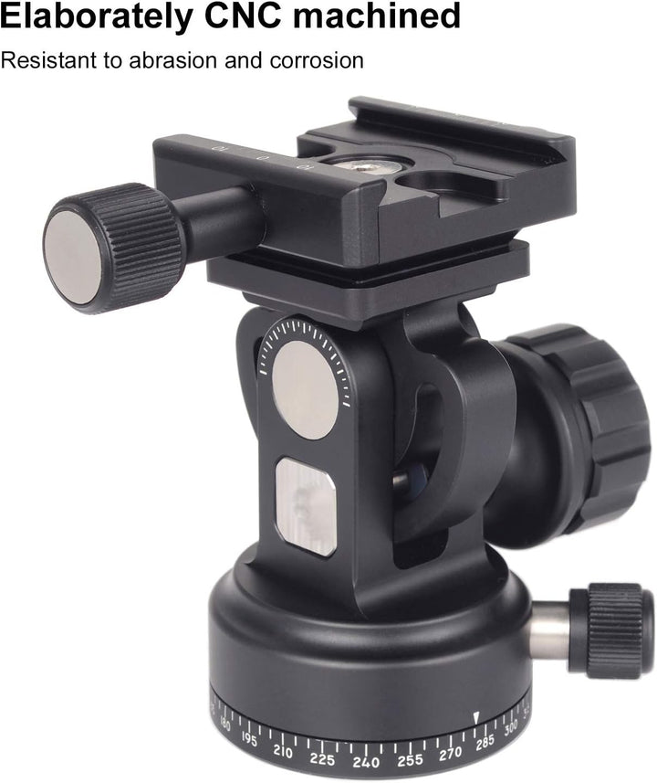 Sunwayfoto DT-02D50 2-Wege-Neiger Stativkopf schwarz