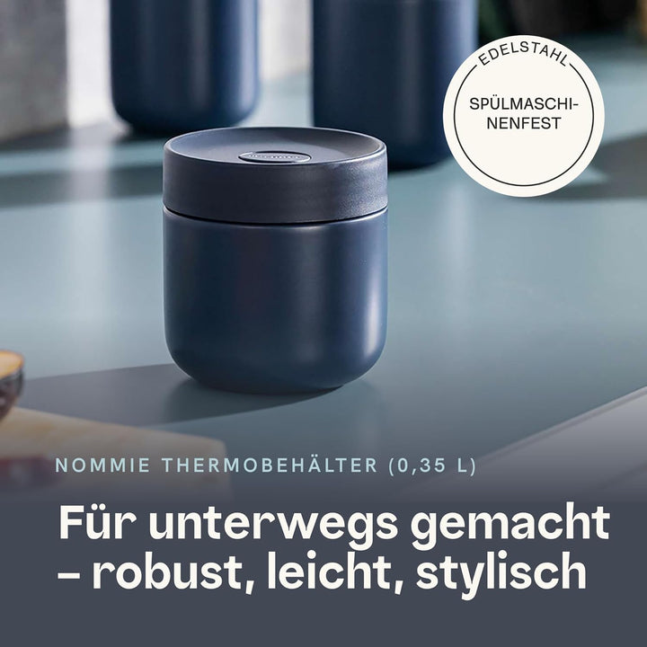 Berghoff Home Thermobehälter für Essen – 0,35L – Edelstahl Warmhaltebehälter – Thermobecher für Getr