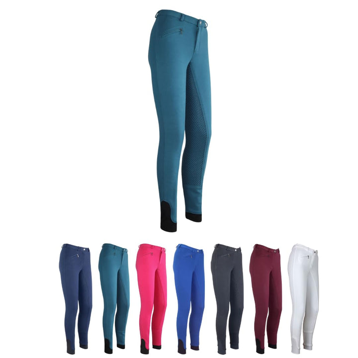 RL24 - Kinder-Reithose Flex Basicline | Vollbesatz-Reitleggings für Mädchen & Jungen | hautfreundlic