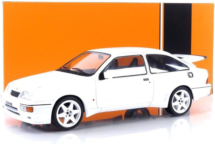 MODELLINO IN Scala COMPATIBILE Con Ford Sierra RS Cosworth 1988 White 1:18 IXO MODEL 18CMC121