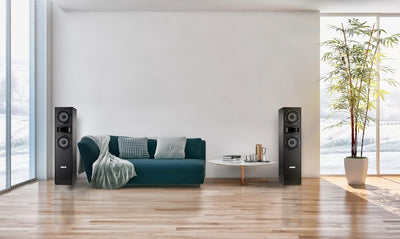 McGrey HTS-65320 BK Paar 3-Wege HiFi Standlautsprecher Paar - 160W RMS - 2 x 6,5" Mittel-, Tieftöner