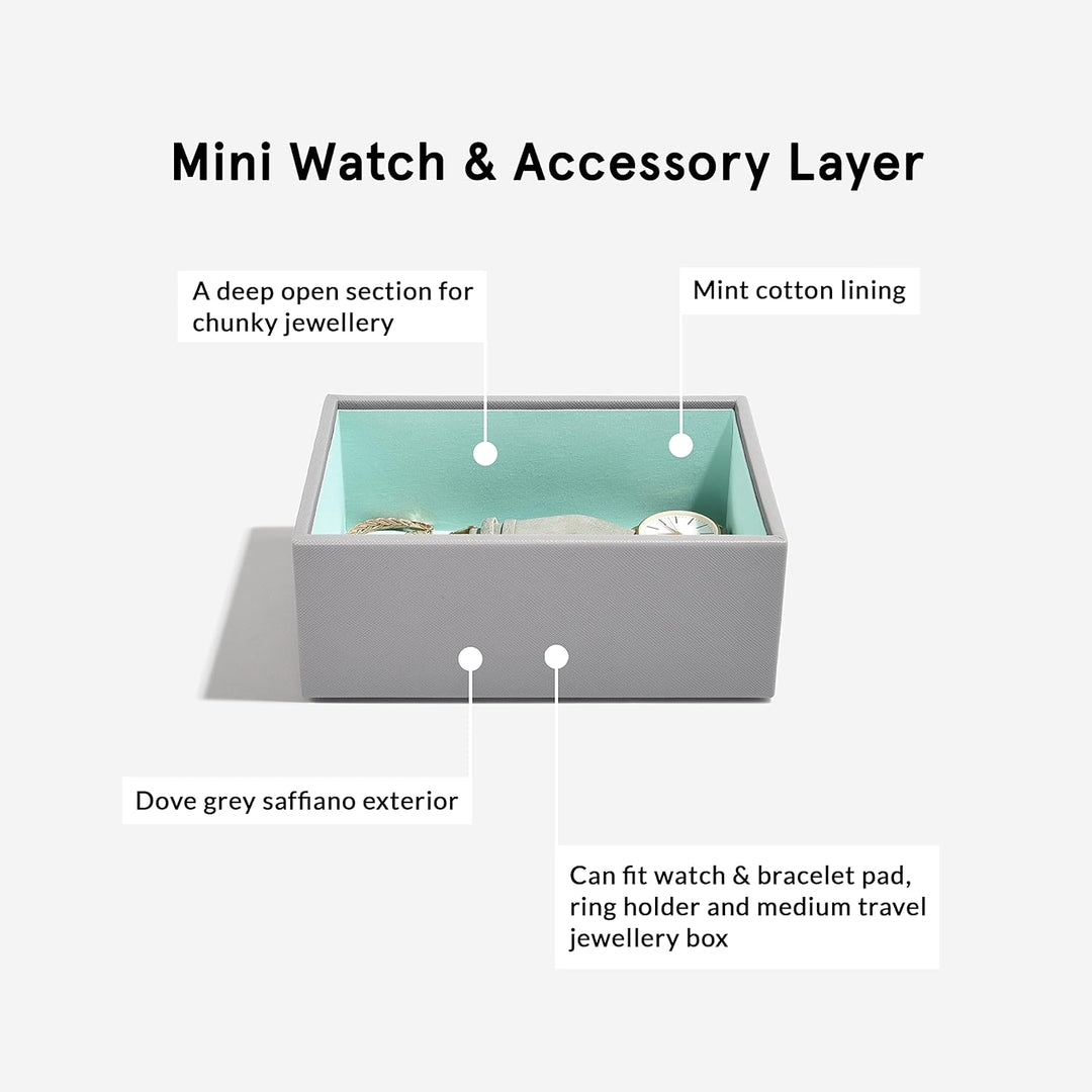 Stackers Grau Mint Mini Schmuckschatulle