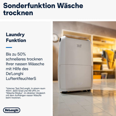 De'Longhi Luftentfeuchter Tasciugo Ariadry Multi DDSX220 – elektrischer Raumentfeuchter und Luftrein