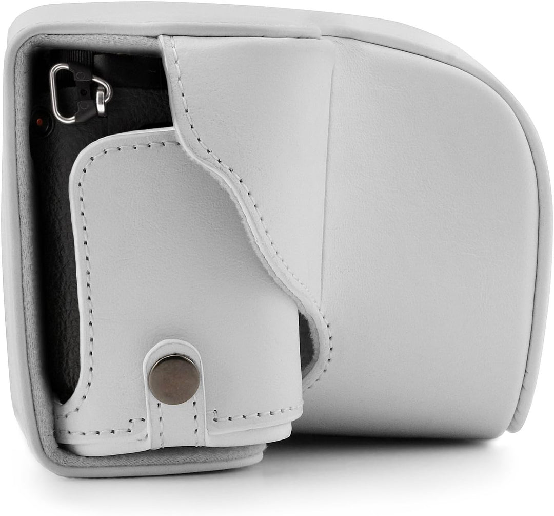 MegaGear Sony Alpha A6300, A6000 (16-50 mm) Ever Ready Leder Kamera-Case mit Trageriemen und Batteri