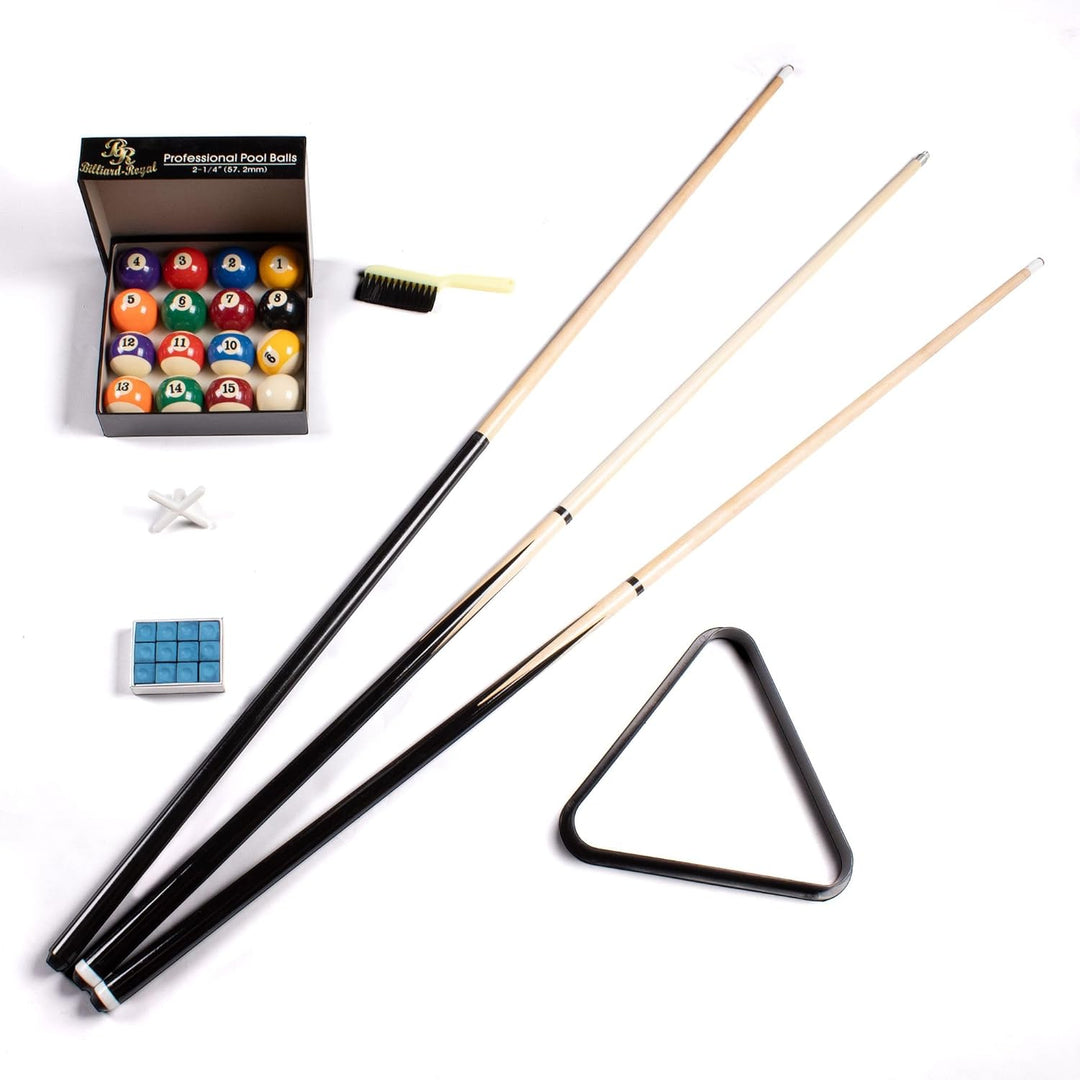 Billard Accessoires-Set Zubehörset Queues Kugeln Triangel Bürste Billardkreide Basic, Basic