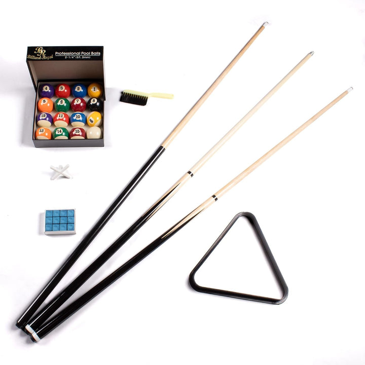 Billard Accessoires-Set Zubehörset Queues Kugeln Triangel Bürste Billardkreide Basic, Basic