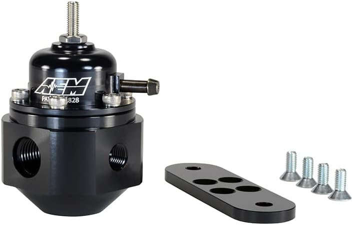 AEM 25-302BK Universal- Einstellbare Treibstoff Luftdruck Regler, Schwarz