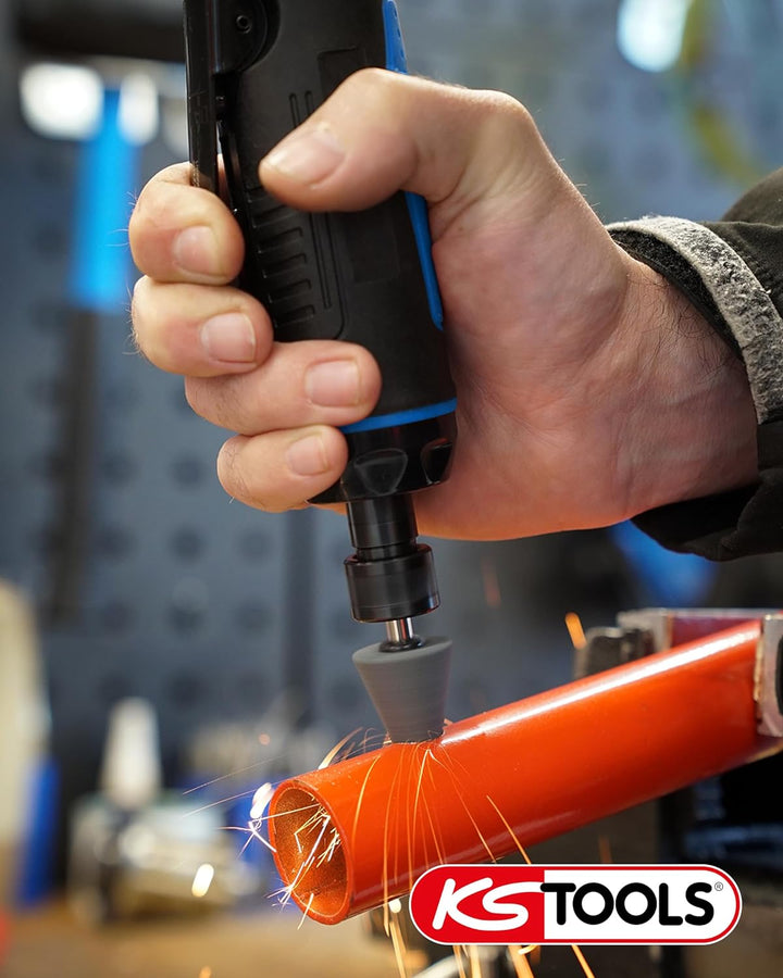 BRILLIANT TOOLS Mini Stabschleifer Druckluft gerade BT160702 22.000 U/min I Geradschleifer mit Drehz